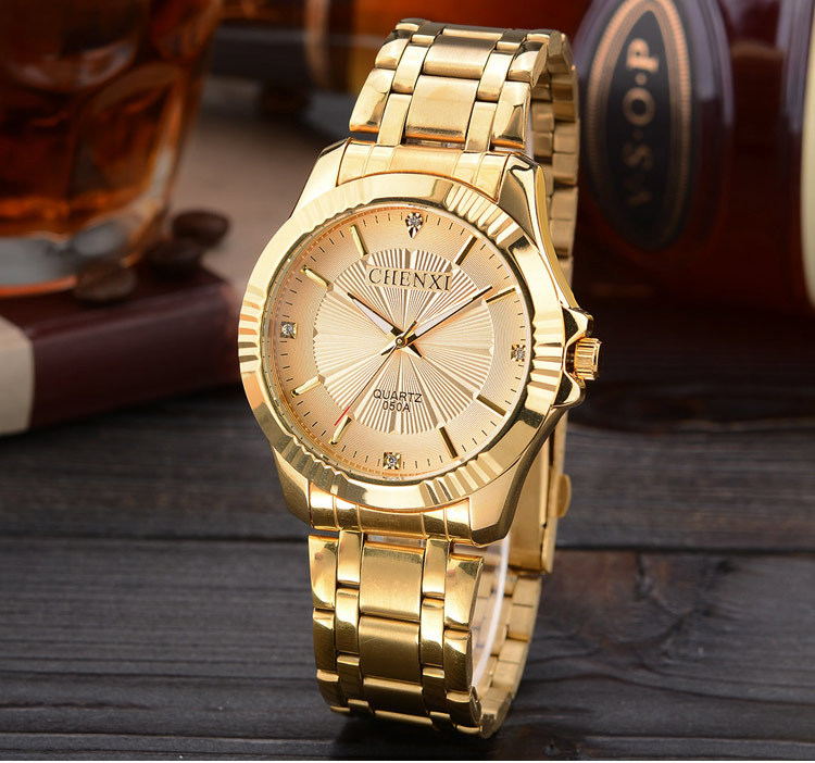 Luxury Brand Man Gold Dress Watches Stainless Steel JayJay's Scrubs