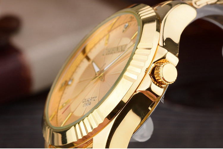 Luxury Brand Man Gold Dress Watches Stainless Steel JayJay's Scrubs
