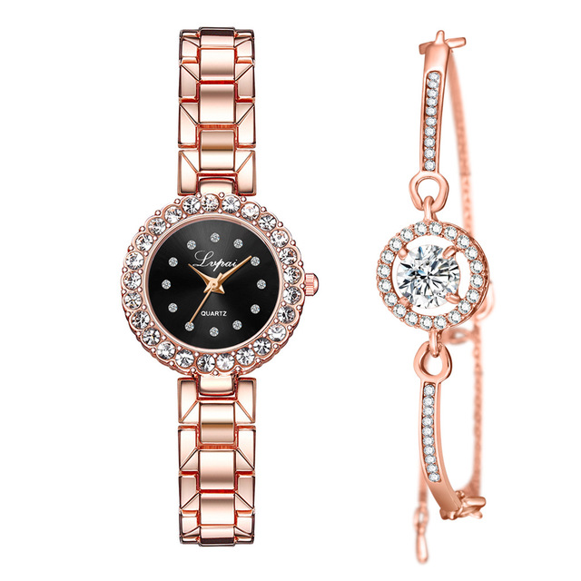 Watches-Set Bangle Clock Bracelet Wrist-Watch Quartz Women Fashion Ladies Brand Luxury JayJay's Scrubs
