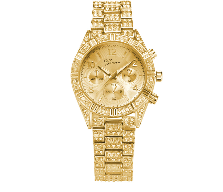 Women Crystal Quartz Analog Wrist Watch Fashion Stainless Steel Geneva Luxury Reloj Hombre Montre Femme Sport Watches JayJay's Scrubs