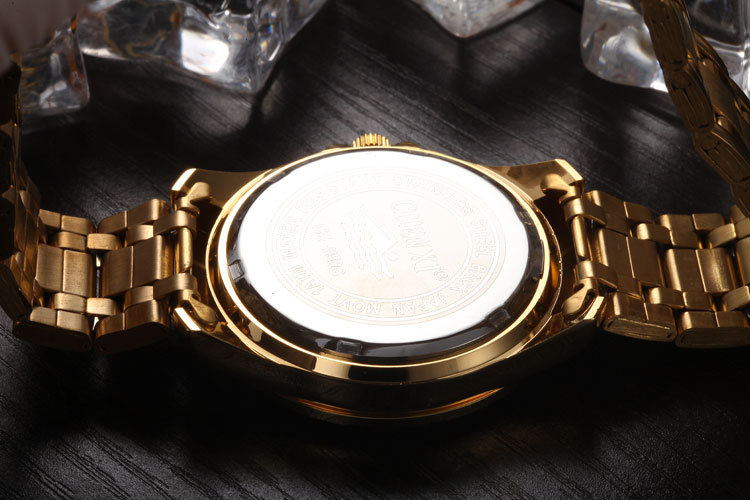 Luxury Brand Man Gold Dress Watches Stainless Steel JayJay's Scrubs