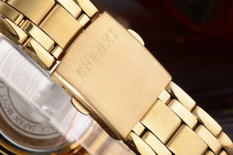 Luxury Brand Man Gold Dress Watches Stainless Steel JayJay's Scrubs