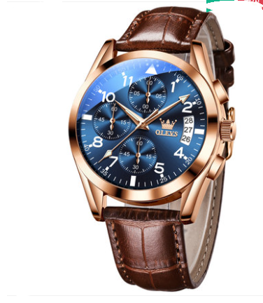 OLEVS Luxury Mens Watches Waterproof Luminous Quartz JayJay's Scrubs