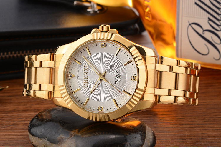 Luxury Brand Man Gold Dress Watches Stainless Steel JayJay's Scrubs