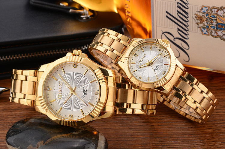 Luxury Brand Man Gold Dress Watches Stainless Steel JayJay's Scrubs
