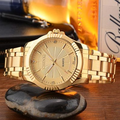 Luxury Brand Man Gold Dress Watches Stainless Steel JayJay's Scrubs