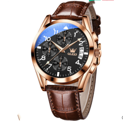 OLEVS Luxury Mens Watches Waterproof Luminous Quartz JayJay's Scrubs